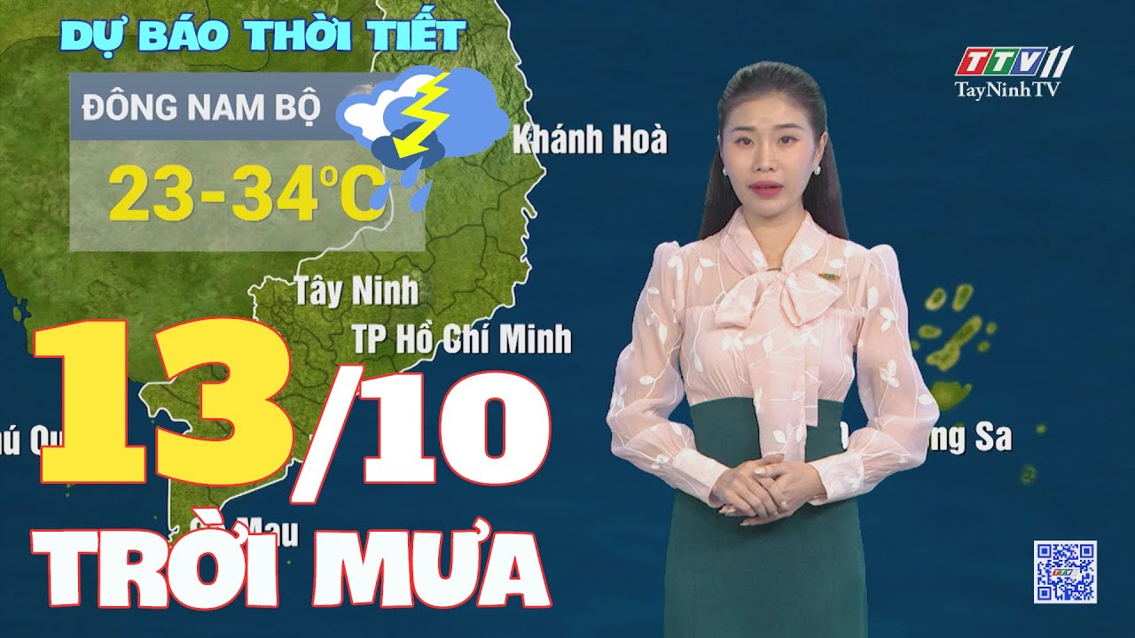 Bản tin thời tiết 13-10-2024 | TayNinhTVENT